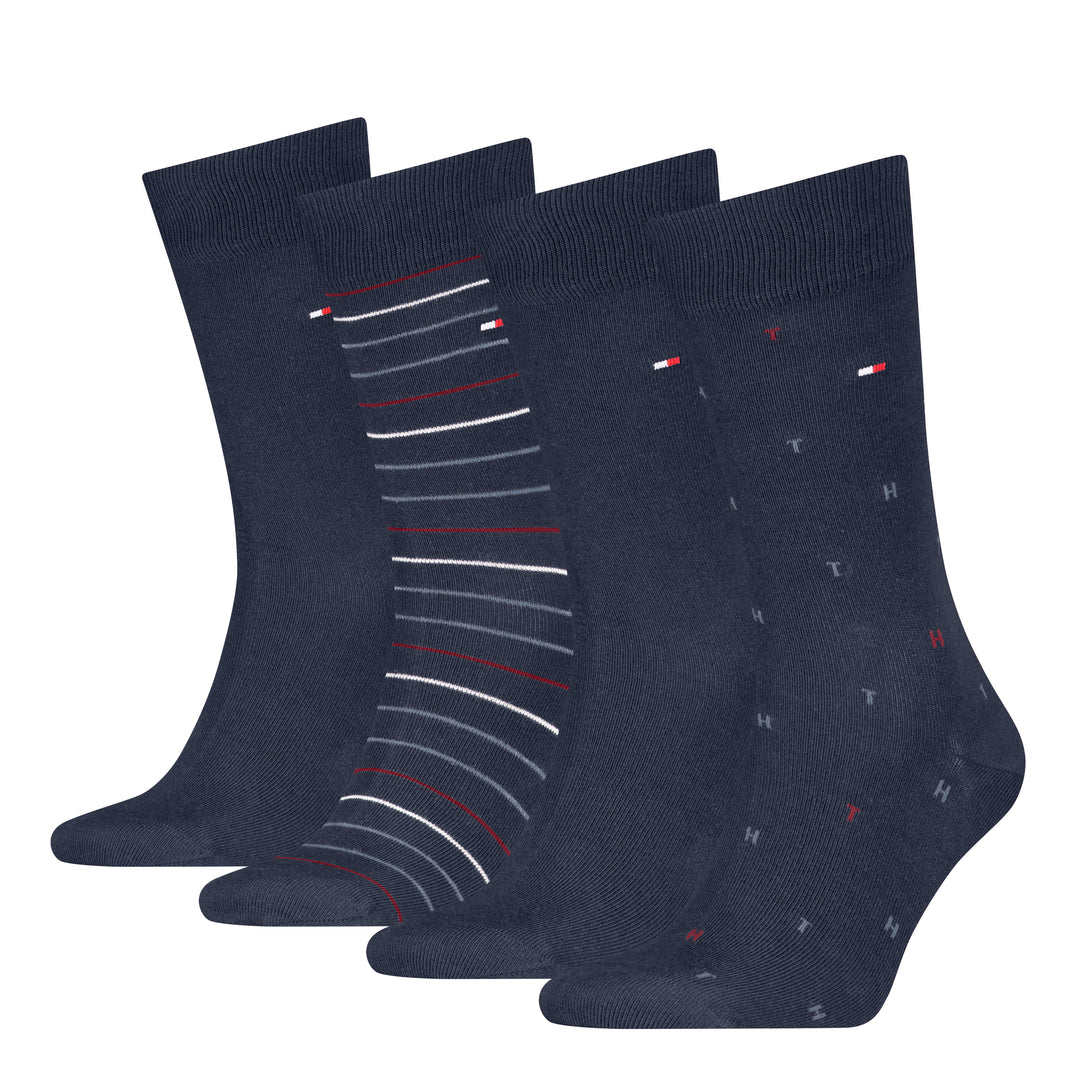 Tommy Hilfiger 4 Pack Sock Giftbox Navy