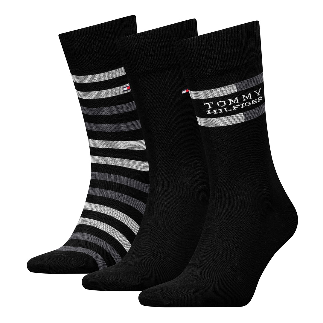 Tommy Hilfiger 3 Pack Sock  Giftbox Black