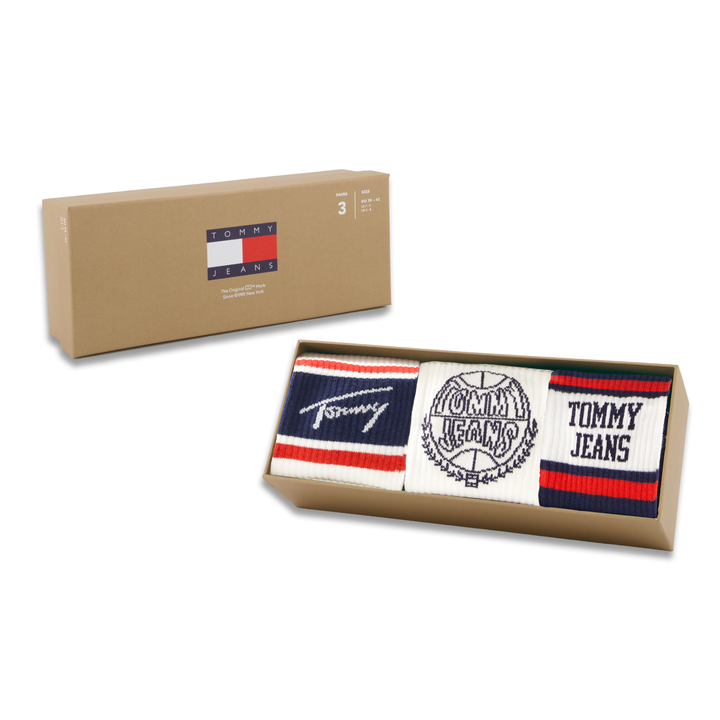 Tommy Hilfiger 3 Pack Sock College Giftbox White