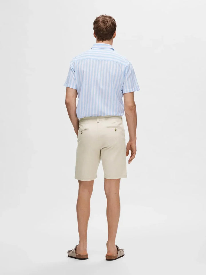 Selected Homme Miles Chino Shorts Moonstruck image 3