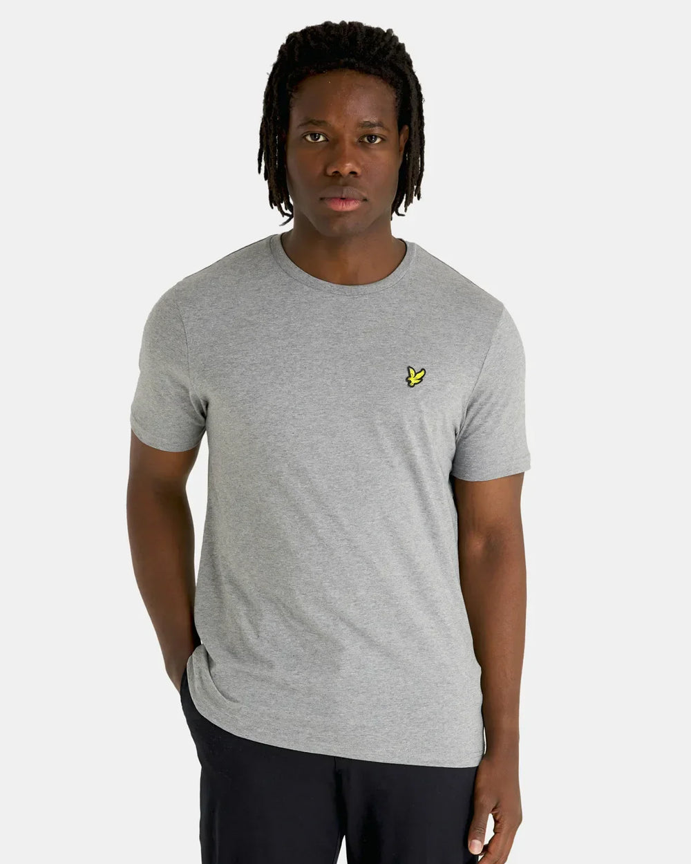 Lyle &amp; Scott Plain T-Shirt Mid Grey Marl image 1