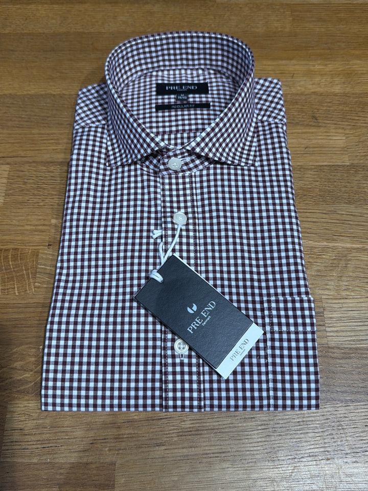 Pre End Porter Casual Shirt Red Checked