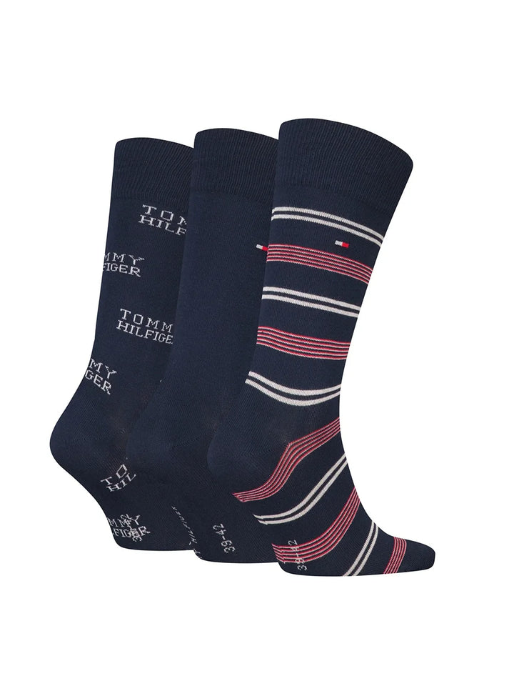 Tommy Hilfiger 3PK Sock Giftbox Navy Mix