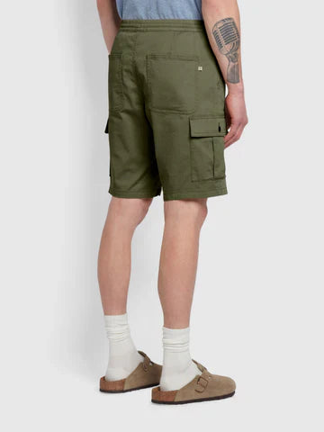 Farah Crane Drawstring Shorts Vintage Green image 1