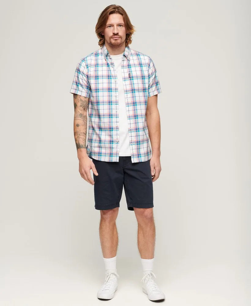 Superdry Lightweight Check Shirt Optic Check image 3