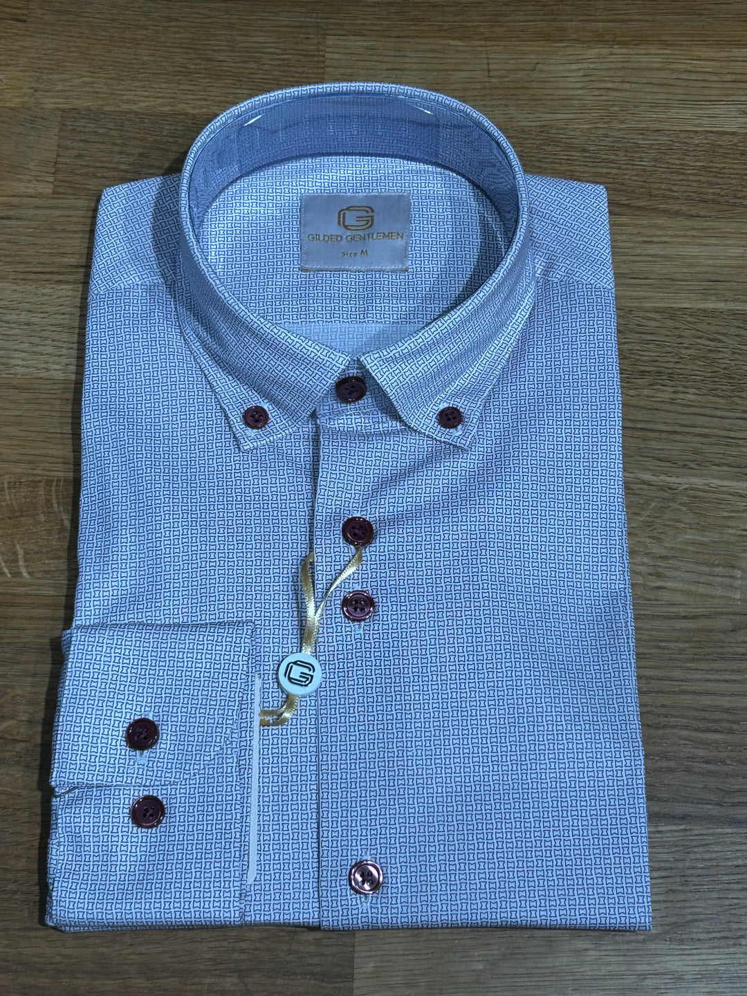 Gilded Gentlemen Shirt Print 8 Potent Purple