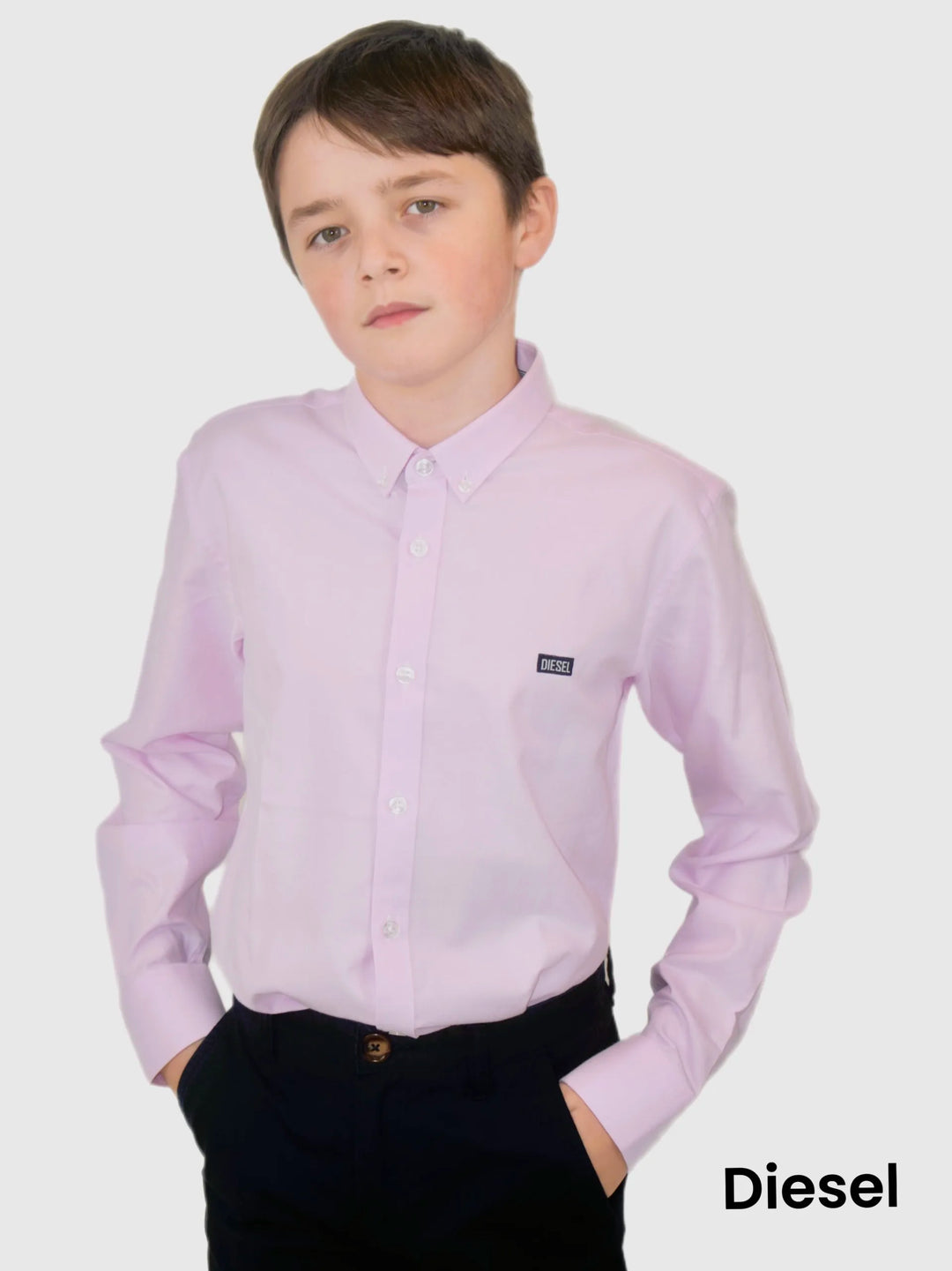 Diesel Boys Keane Oxford Shirt Pink image 0