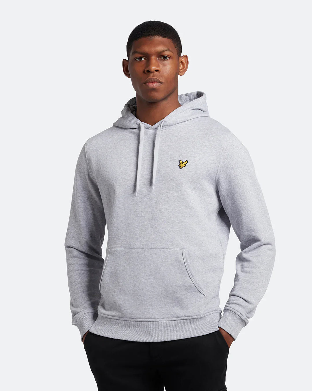 Lyle &amp; Scott Pullover Hoodie Light Grey Marl image 0