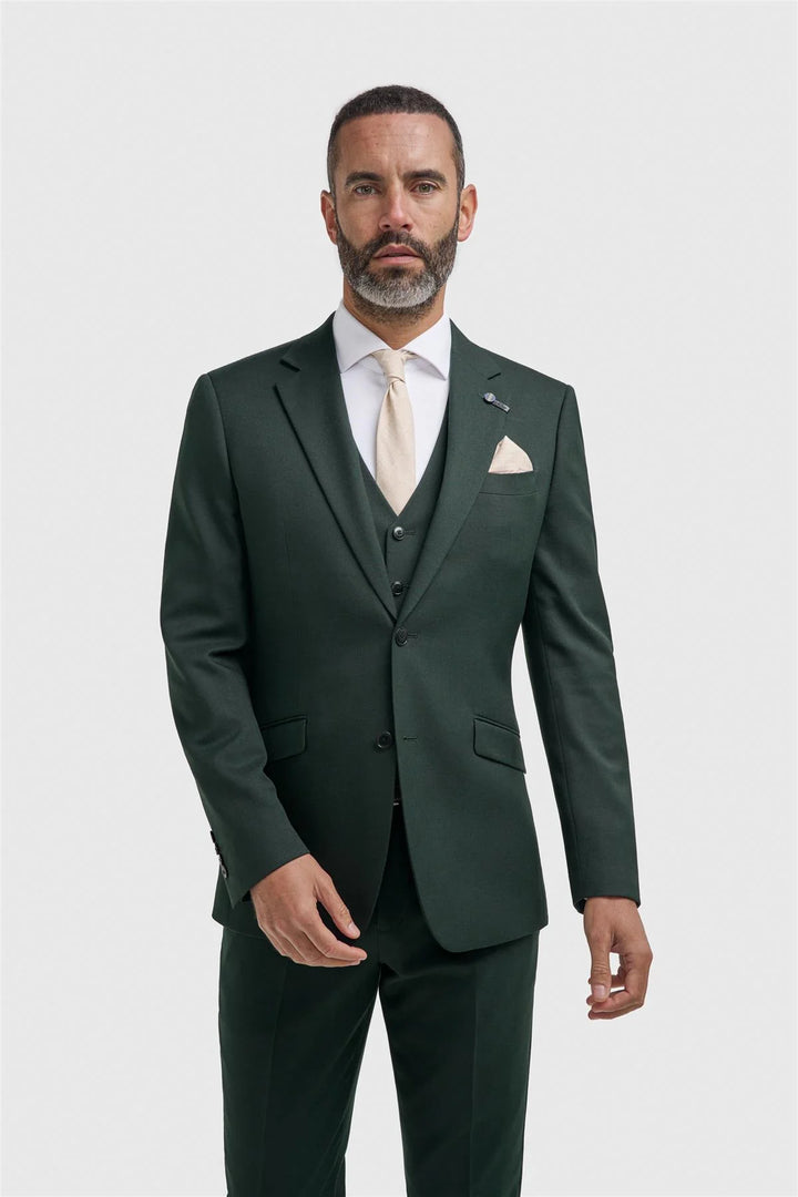 House Of Cavni Malibu Forest Green Suit