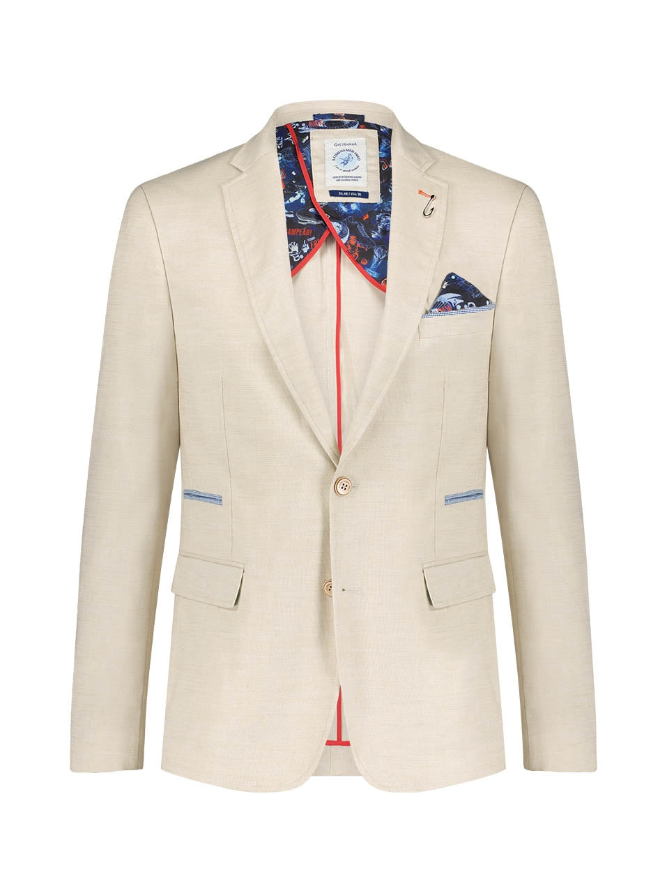 A Fish Named Fred Blazer Sand Linen Look Brazil image 0