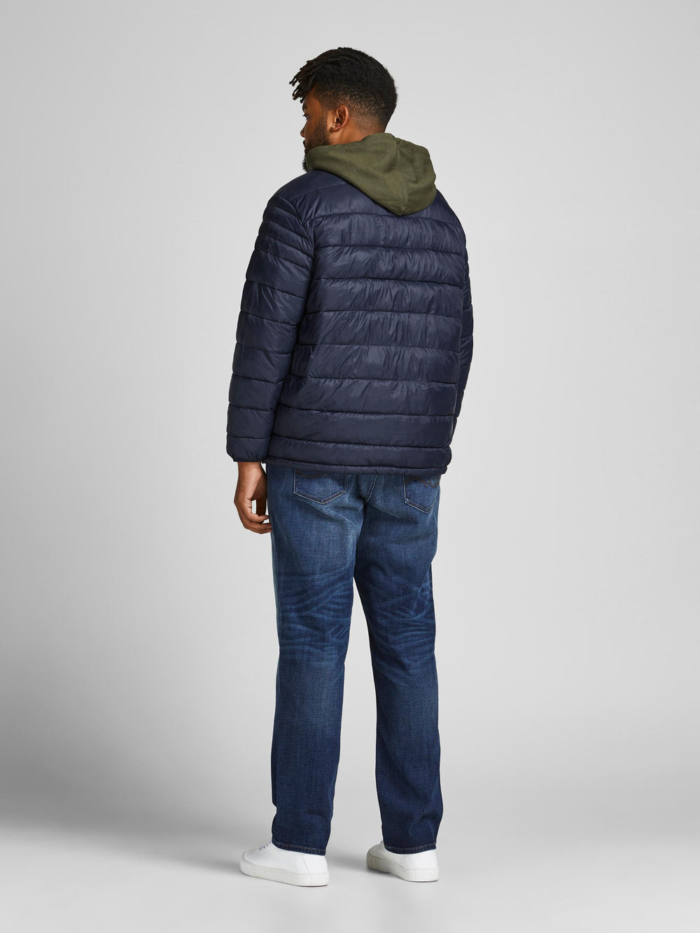 Jack &amp; Jones Puffer Jacket Navy image 1