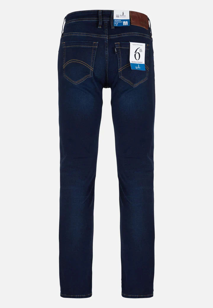 6th Sense Nevada Straight Leg Jeans Blue Black image 2