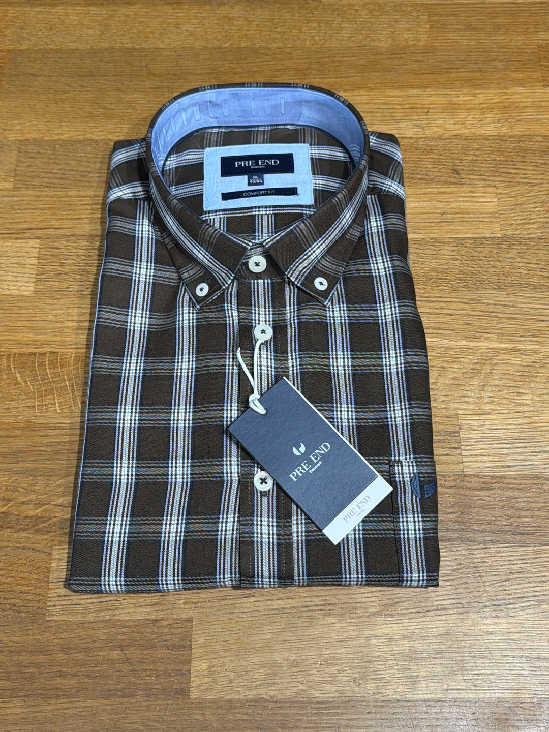 Pre End Rome Casual Shirt Brown Checked