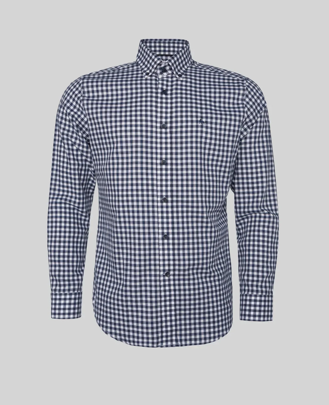 Magee Tullagh Classic Button Down Shirt Navy Gingham image 0