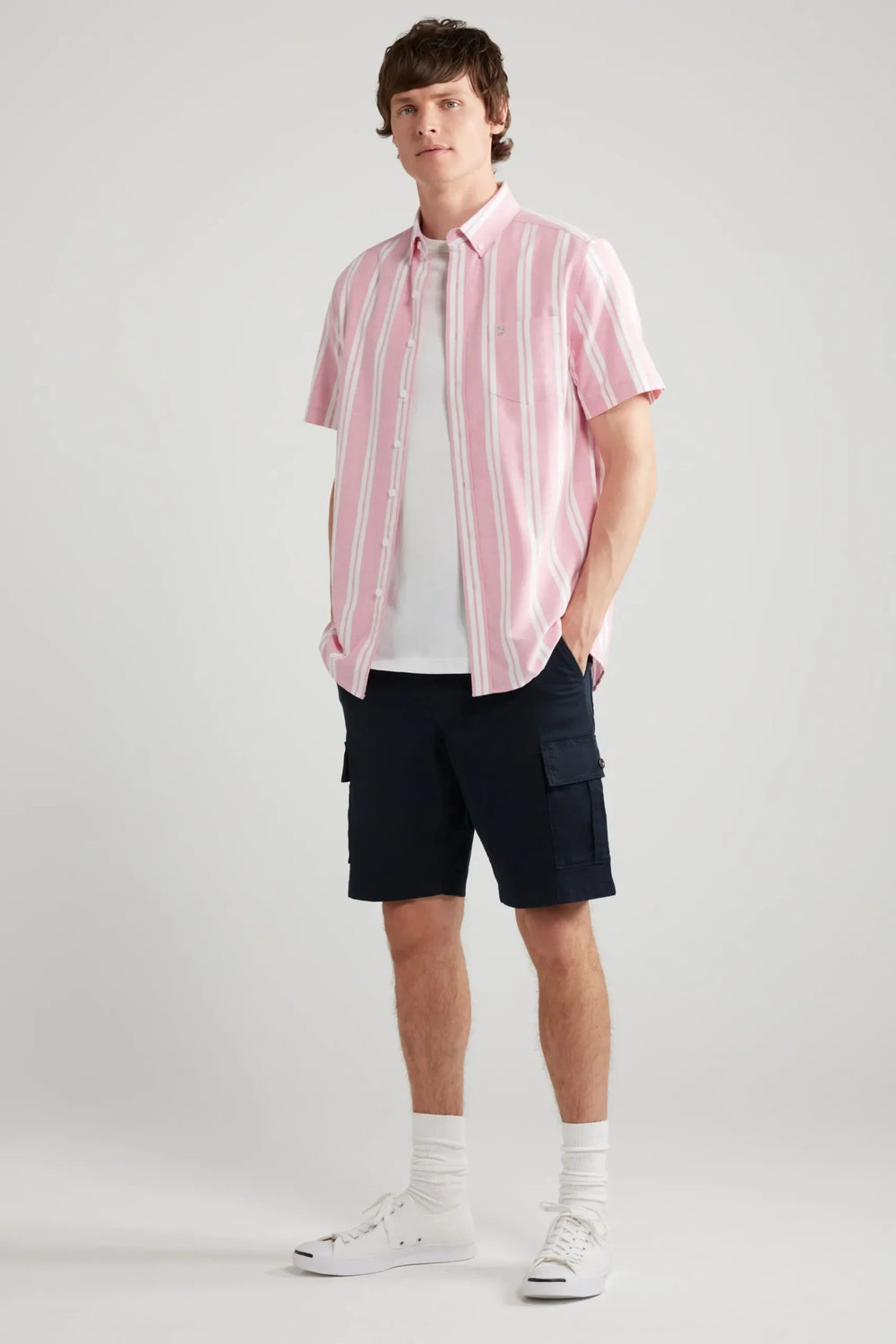 Farah Crane Drawstring Shorts Navy image 1