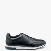Loake Shoe Makers Bannister Calf Leather Navy Trainer