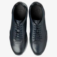 Loake Shoe Makers Bannister Calf Leather Navy Trainer
