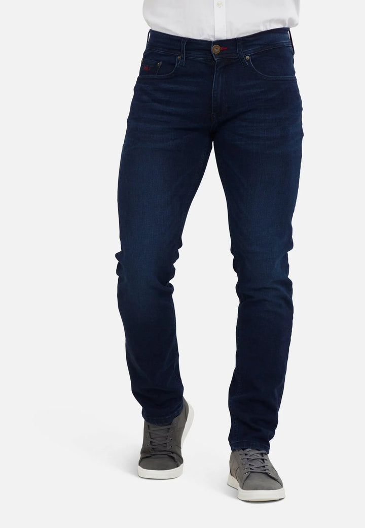 6th Sense Braxten Straight Leg Jeans Prussian Blue