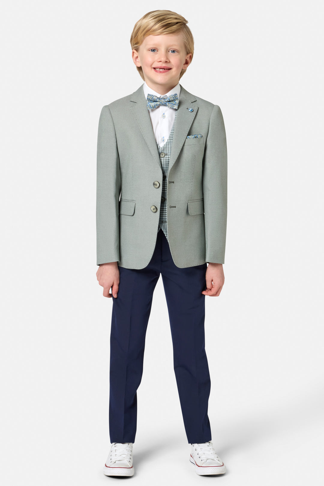 Benetti Boys 3 Piece Suit Albert Sage