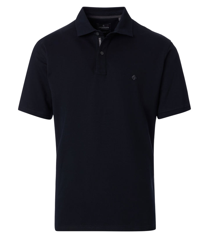 Casa Moda Cotton Polo Shirt Dark Navy