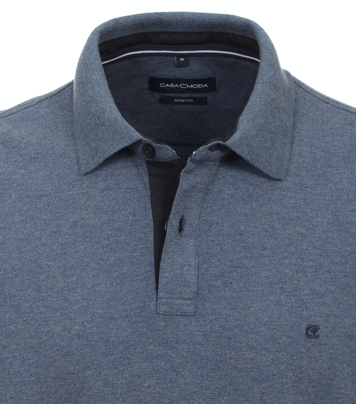 Casa Moda Cotton Polo Shirt Blue
