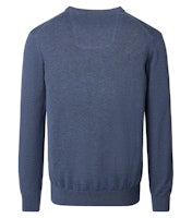 Casa Moda Cotton V-Neck Sweater Blue