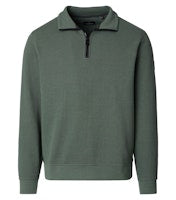 Casa Moda Half Zip Dark Forset