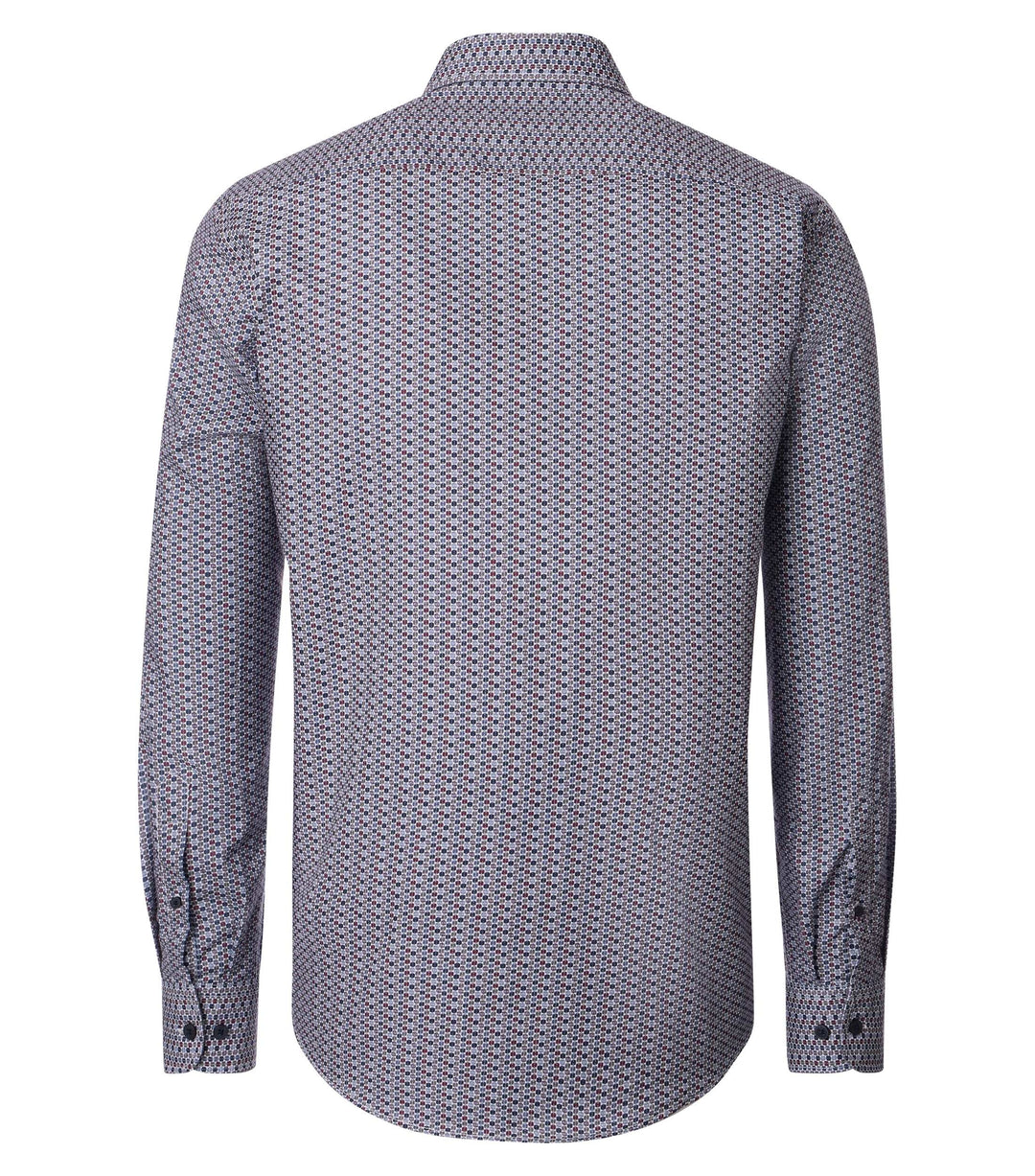 Casa Moda Cotton Printed Shirt Garnet
