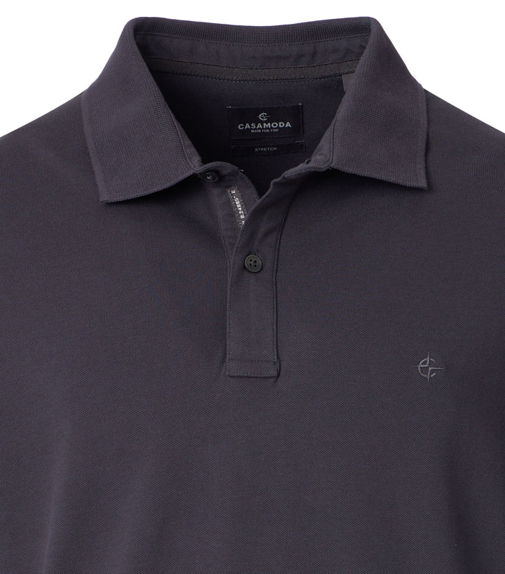 Casa Moda Cotton Polo Shirt Gray