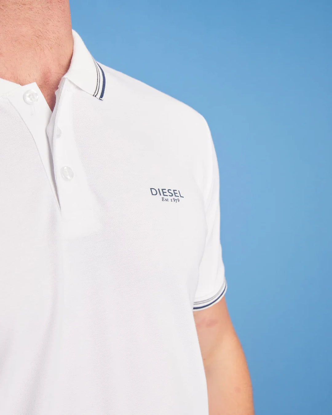 Diesel Clarksville Polo Dove White