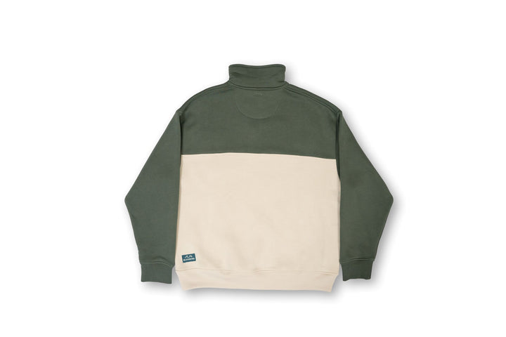 Bleubird Bracken 1/4 Zip Sweatshirt Sand