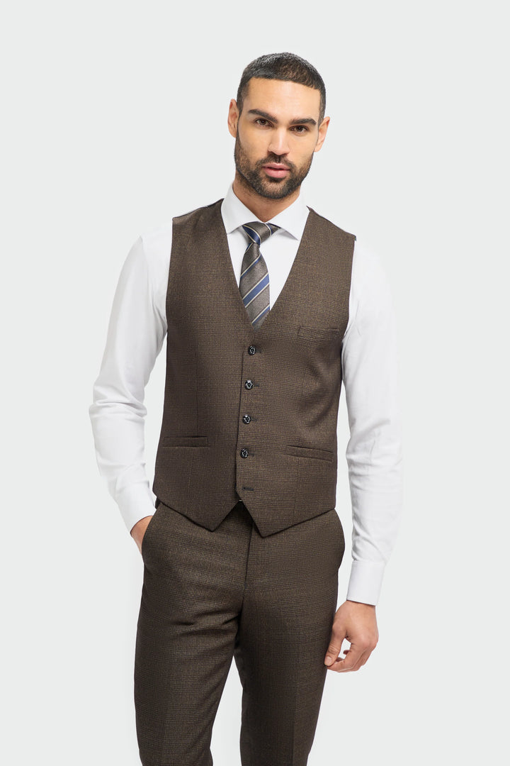 House Of Cavani Caridi Brown Suit