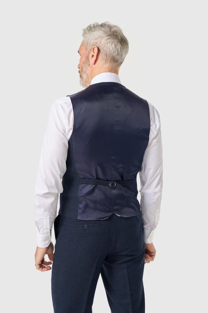 House Of Cavni Thomas Lush Tweed Suit Navy