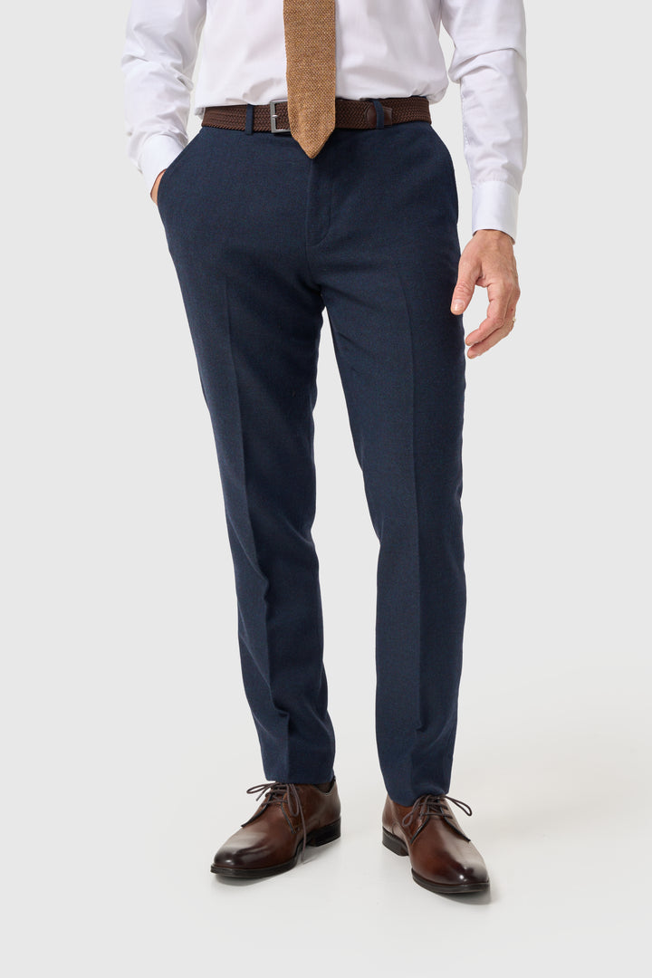 House Of Cavni Thomas Lush Tweed Suit Navy