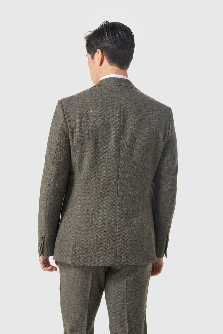 House Of Cavni Thomas Tweed Suit Sage
