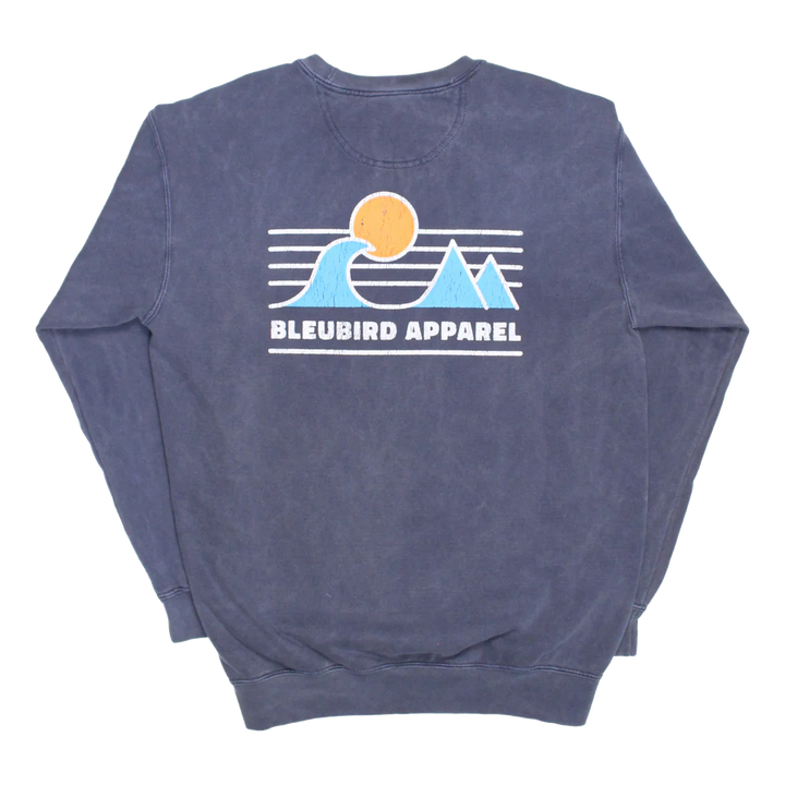 Bleubird Horizon Crew Neck Sweatshirt Denim