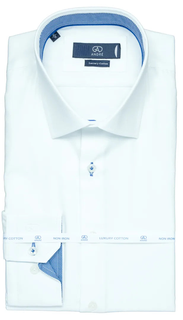 Andre Durham Formal Shirt White