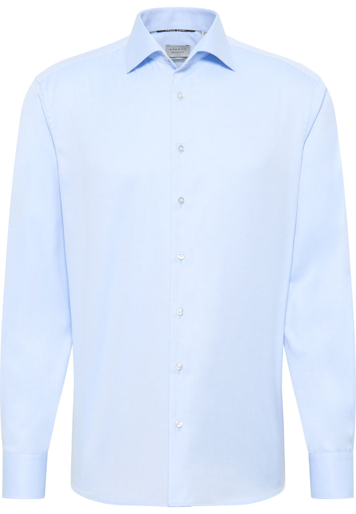 Eterna Modern Fit Cover Shirt Blue