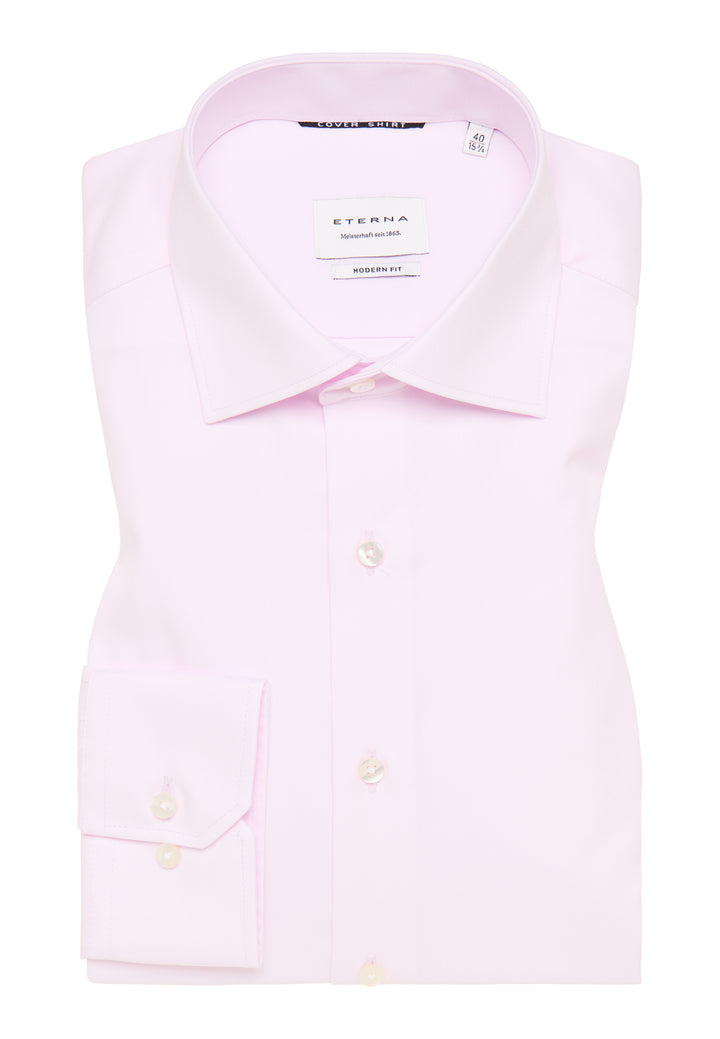 Eterna Plain Opaque Cover Shirt Pink