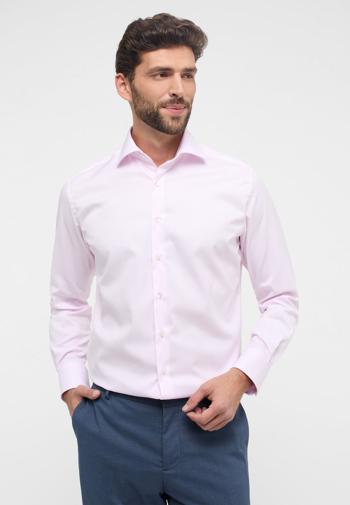Eterna Plain Opaque Cover Shirt Pink