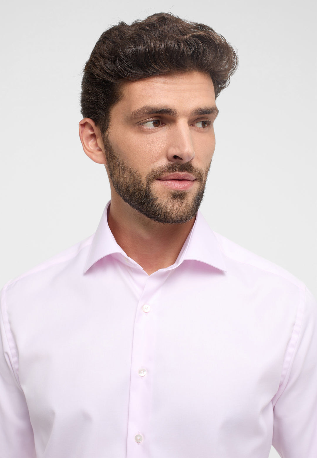 Eterna Plain Opaque Cover Shirt Pink