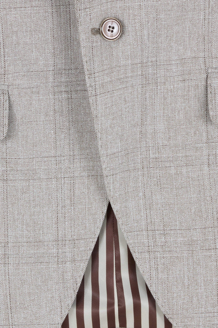 Benetti Travis Eiffel 3 Piece Suit Stone