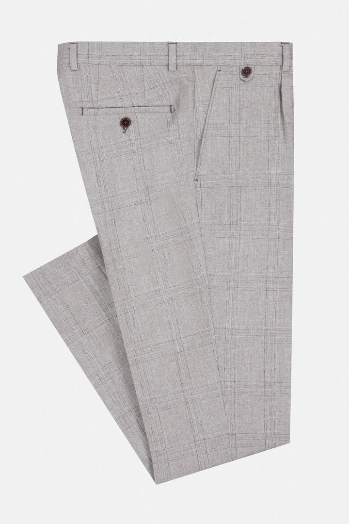 Benetti Travis Eiffel 3 Piece Suit Stone