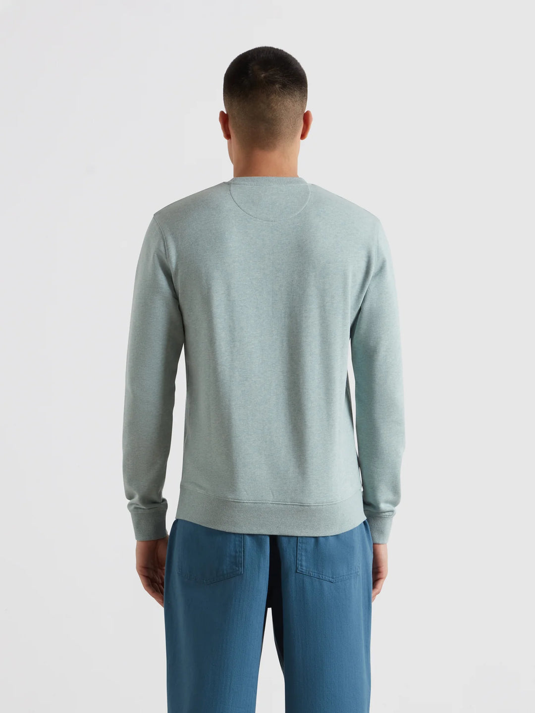 Farah Tim New Crew Green Mist Marl