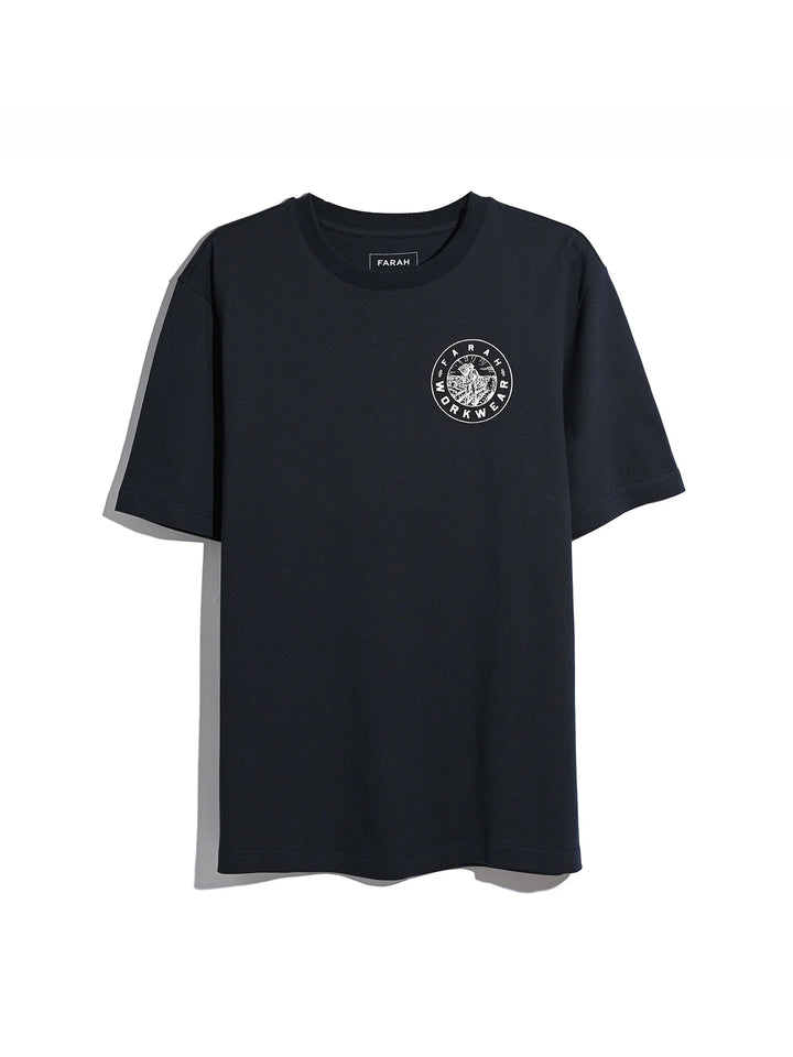 Farah Haise Graphic T-Shirt True Navy