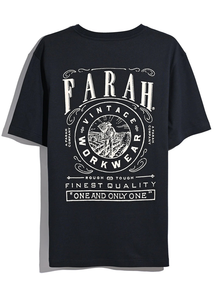 Farah Haise Graphic T-Shirt True Navy