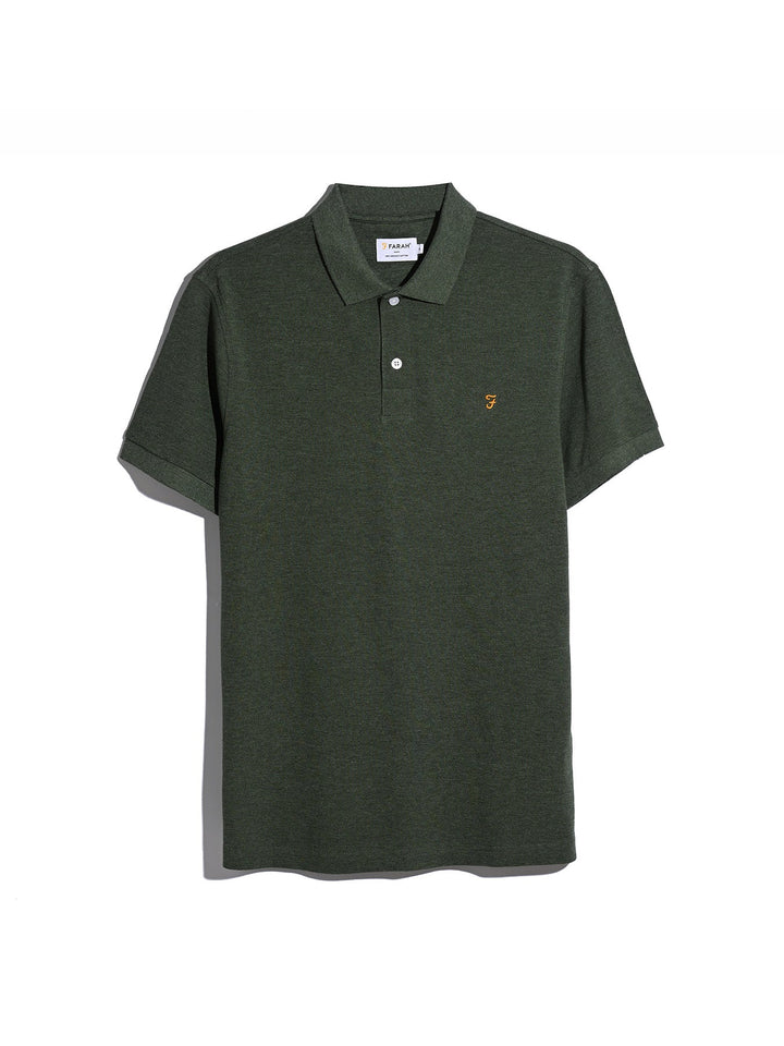 Farah Cunningham Polo Shirt Rosemary Marl