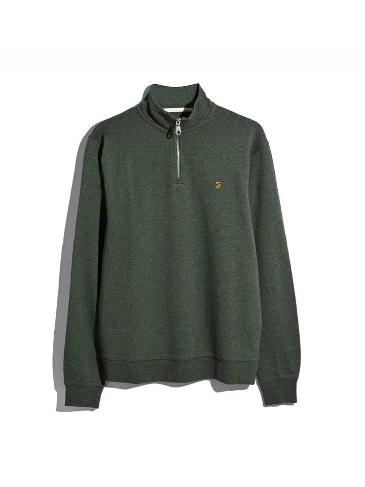 Farah Arnold 1/4 Zip Rosemary Marl