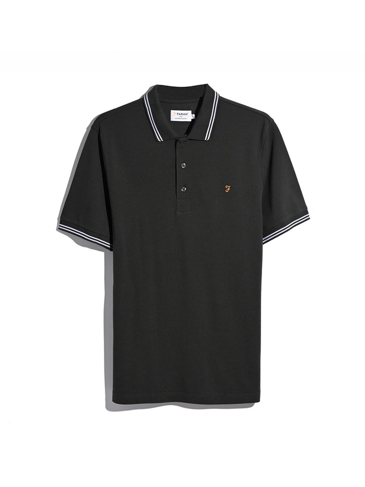 Farah Bowes Polo Shirt Washed Black