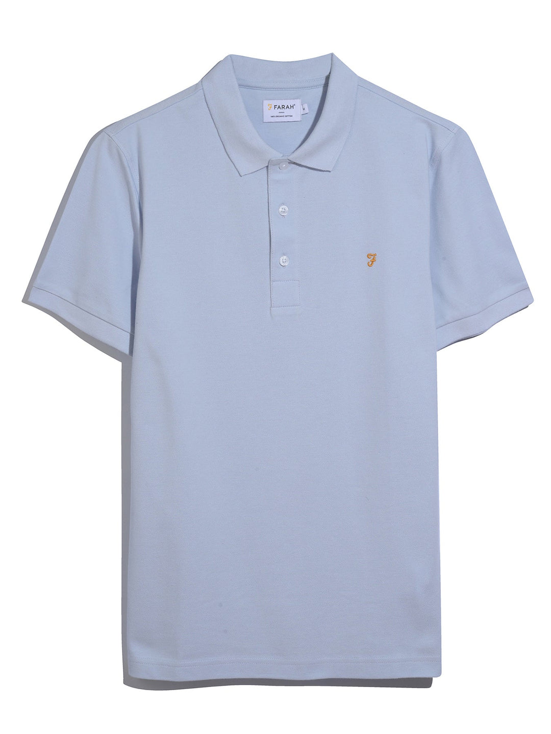 Farah Blanes Polo Shirt Blue Nickle